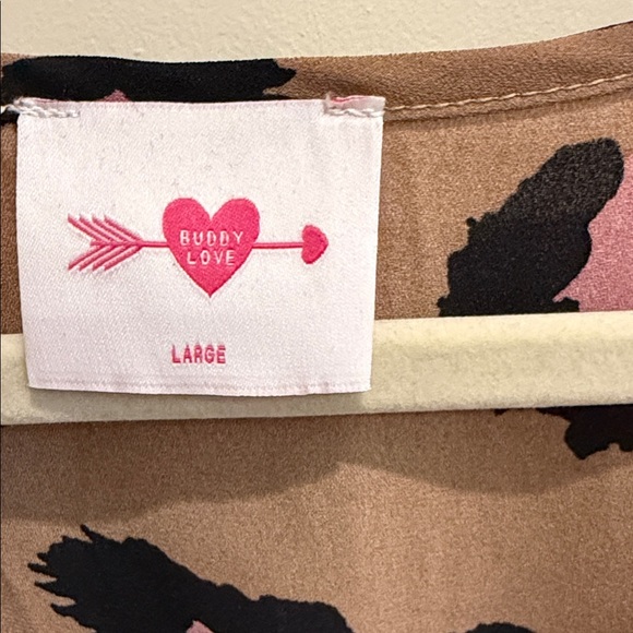 Buddy Love Tan Leopard-Print Dress with Pink Accents - Picture 3 of 3